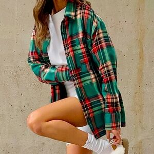 Christmas Plaid Flannel | XL